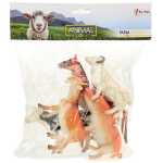 Set Figurine Animale de Ferma Animal World Deluxe 5 Piese 13-15cm - imagine 3