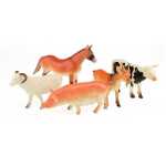 Set Figurine Animale de Ferma Animal World Deluxe 5 Piese 13-15cm - imagine 4