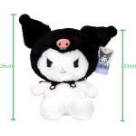 Jucarie de Plus Kuromi Hello Kitty Fluffy Varianta Neagra 23 cm Descopera farmecul celui mai indragit personaj rebel din universul Sanrio! Aceasta jucarie de plus Kuromi in varianta neagra clasica este extrem de moale si pufoasa fiind perfecta pentru imbratisari sau pentru a decora camera intr-un stil jucaus. Design Autentic: Kuromi poarta celebra sa gluga neagra cu craniu roz si guler asortat. Textura Fluffy: Realizata dintr-un material special extra pufos placut la atingere. Dimensiune Ideala: Are o inaltime de 23 cm fiind usor de luat peste tot. Cadou Perfect: Ideala pentru fanii Hello Kitty si pasionatii de cultura japoneza.