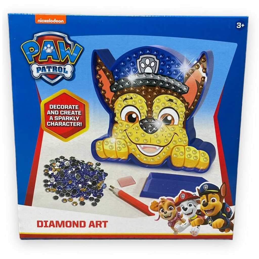 Set Creativ Paw Patrol Diamond Art Chase Pictura cu Diamante 18x18 cm