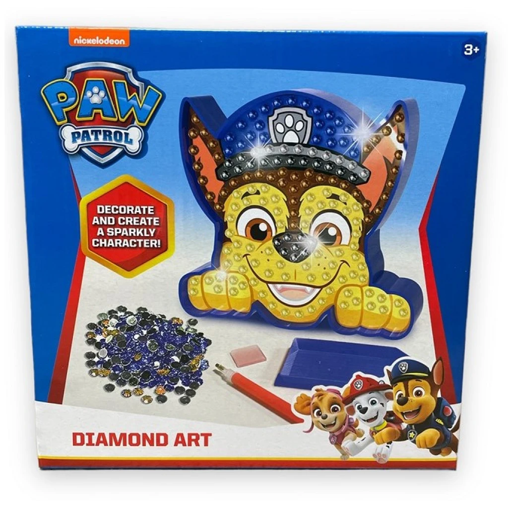 Set Creativ Paw Patrol Diamond Art Chase Pictura cu Diamante 18x18 cm