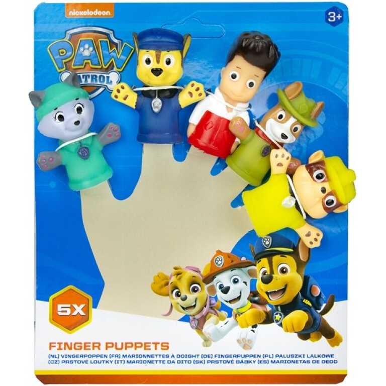 Set 5 Marionete pentru Deget Paw Patrol Diverse Modele 16x20cm