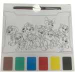 Carte de Colorat cu Acuarele Paw Patrol 20 File si Pensula 20x20cm