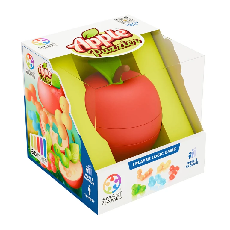 Smart Games Apple Puzzler joc de logica cu 80 de provocari 8+ ani editie internationala