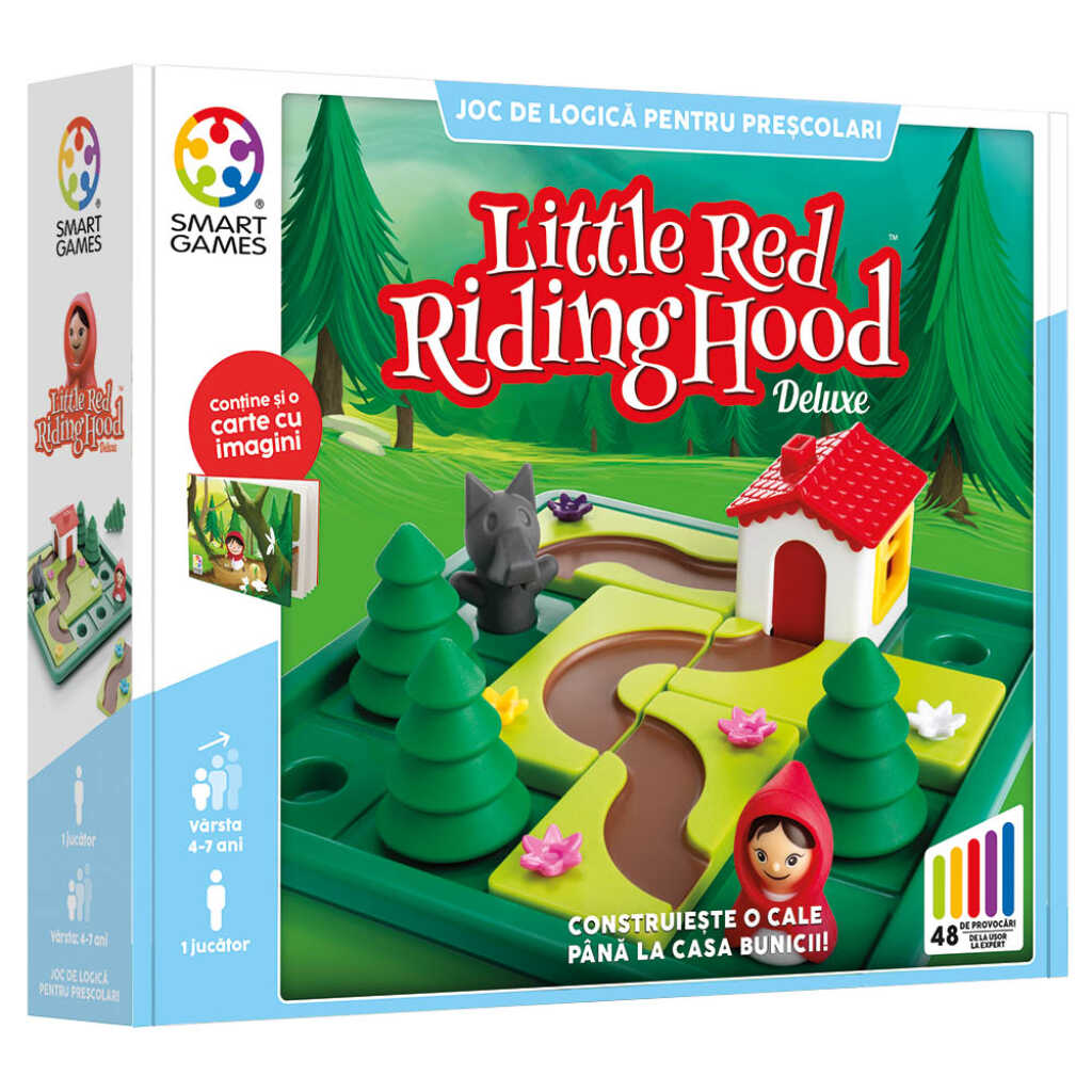 Smart Games Little Red Riding Hood Deluxe joc de logica cu 48 de provocari 4+ ani editie lb. Romana