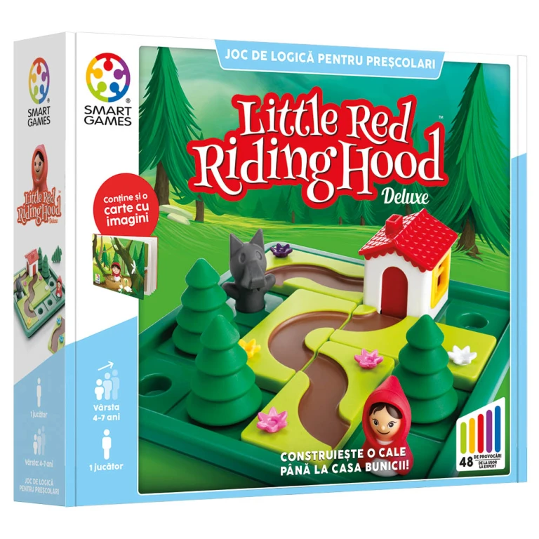 Smart Games Little Red Riding Hood Deluxe joc de logica cu 48 de provocari 4+ ani editie lb. Romana