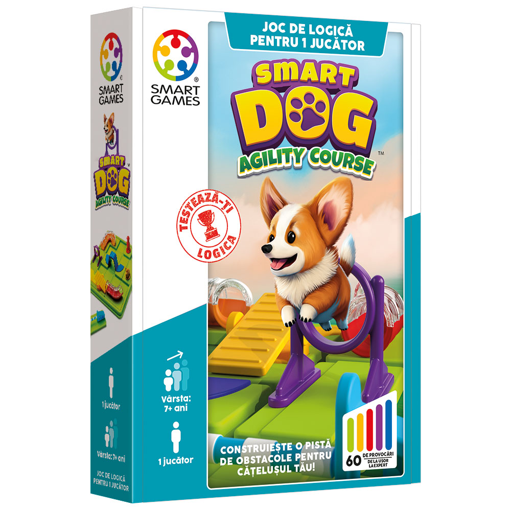 Smart Games Smart Dog joc de logica cu 60 de provocari 7+ ani editie internationala Smart Games Smart Dog joc de logica cu 60 de provocari 7+ ani editie internationala - imagine 1