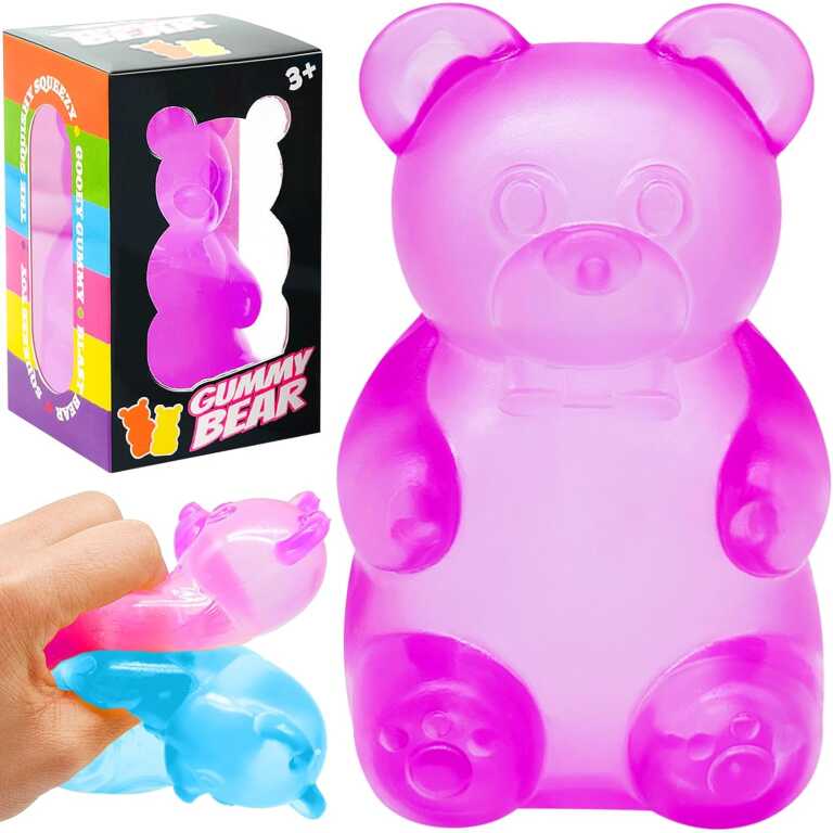 Jucarie Antistres Ursulet Gummy Bear NeeDoh Jucarie Senzoriala Squishy din Silicon Moale fidget toy