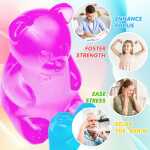 Jucarie Antistres Ursulet Gummy Bear NeeDoh Jucarie Senzoriala Squishy din Silicon Moale fidget toy - imagine 3