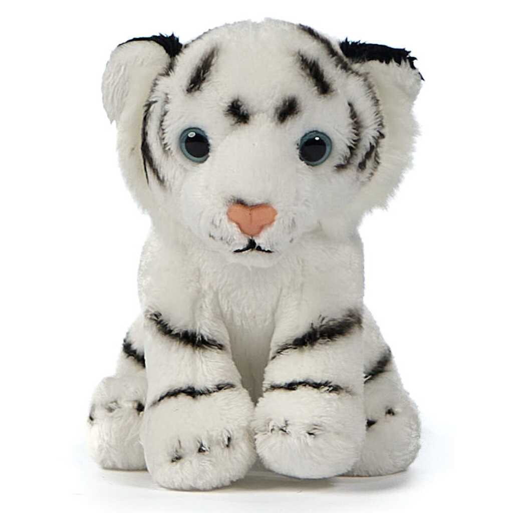 Jucarie Tigru de plus 15cm Siberian Alb