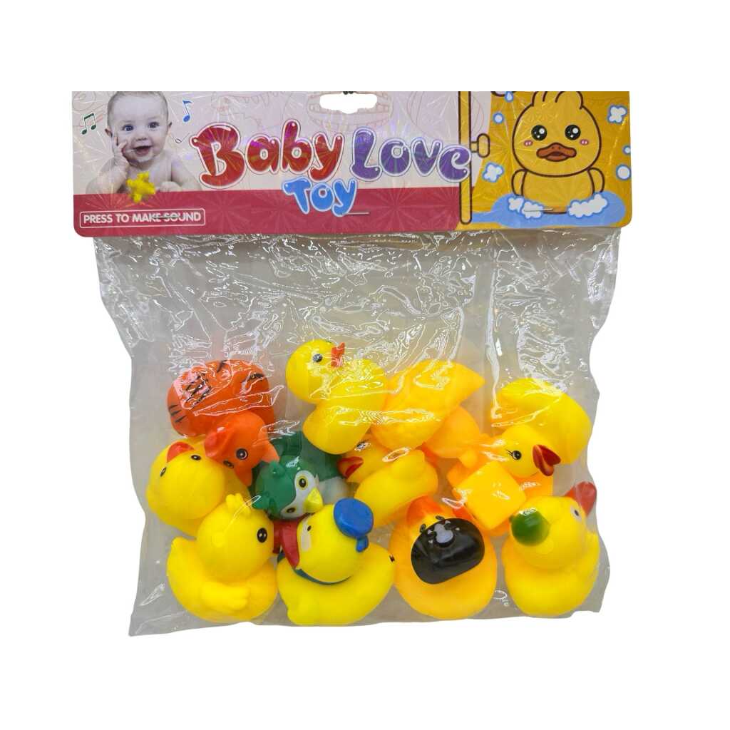 Set 12 Ratuste de Baie colorate cu sunet jucarii plutitoare pentru cada