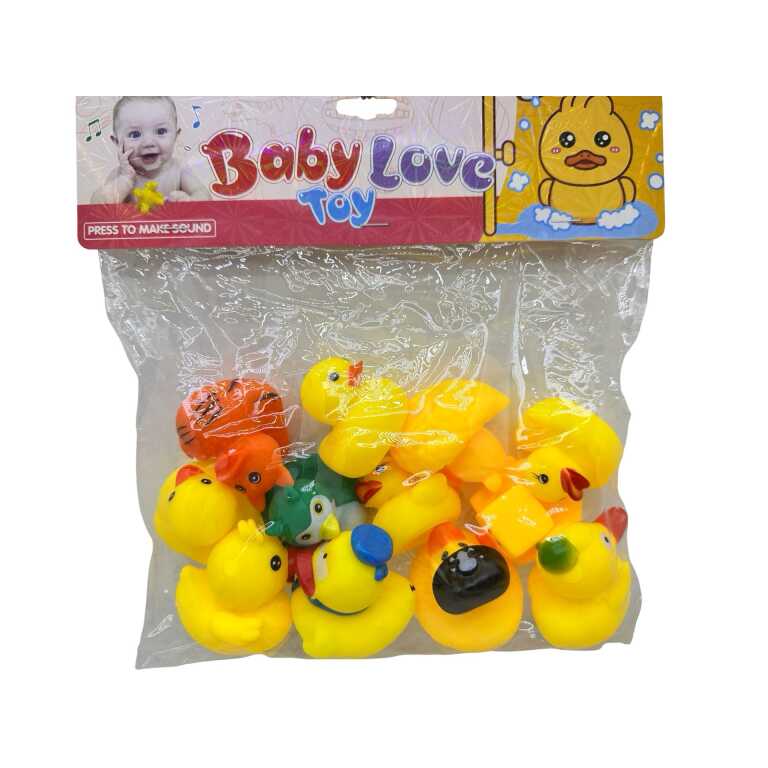 Set 12 Ratuste de Baie colorate cu sunet jucarii plutitoare pentru cada