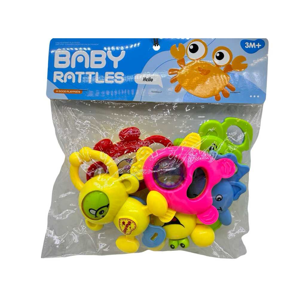 Set zornaitori animale marine pentru bebelusi 3 luni+ jucarii senzoriale colorate
