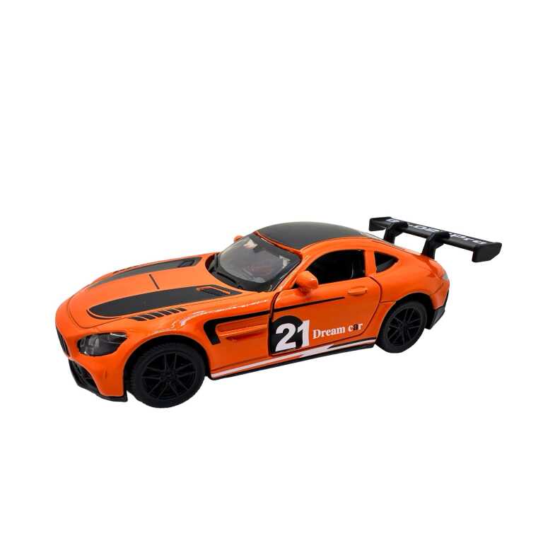 Macheta Mercedes AMG GT3 portocaliu 1:43 replica metal usi deschise