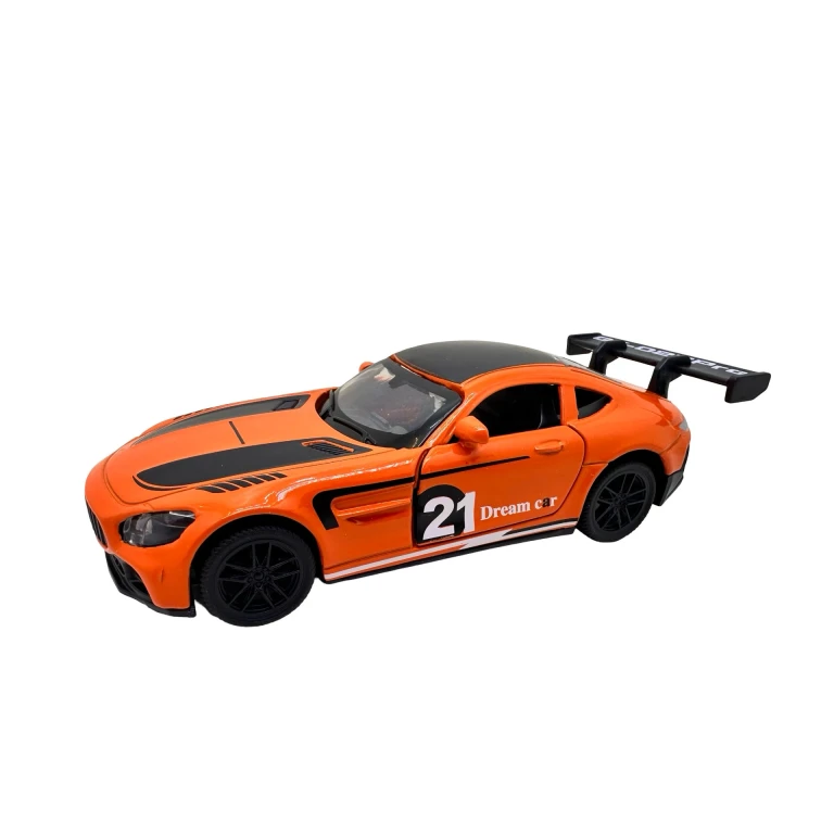 Macheta Mercedes AMG GT3 portocaliu 1:43 replica metal usi deschise