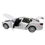 Macheta BMW G30 530Li alb 1:24 metal lumini sunete usi capota portbagaj functionale - imagine 17