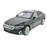 Macheta BMW G30 530Li negru LCI 1:18 metal usi capota portbagaj functionale - imagine 3