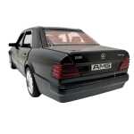 Macheta Mercedes-Benz E500 AMG W124 negru 1:28 replica metal lumini si sunete usi capota portbagaj functionale - imagine 6