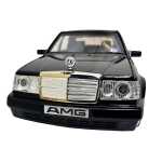 Macheta Mercedes Benz E500 AMG W124 gri 1:28 replica metal lumini si sunete usi capota portbagaj functionale - imagine 5