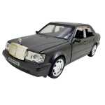 Macheta Mercedes Benz E500 AMG W124 gri 1:28 replica metal lumini si sunete usi capota portbagaj functionale - imagine 4