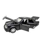Macheta Mercedes Benz E500 AMG W124 gri 1:28 replica metal lumini si sunete usi capota portbagaj functionale - imagine 8