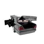 Macheta Mercedes Benz E500 AMG W124 gri 1:28 replica metal lumini si sunete usi capota portbagaj functionale - imagine 11