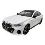 Macheta BMW Seria 5 530i G60 M Sport alb 1:24 metal lumini si sunete usi capota si portbagaj functionale - imagine 4