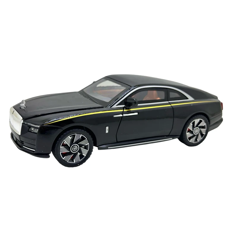 Macheta Rolls-Royce Spectre negru 1:24 replica metal lumini si sunete usi capota si portbagaj functionale