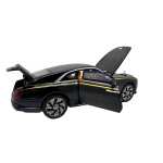 Macheta Rolls-Royce Spectre negru 1:24 replica metal lumini si sunete usi capota si portbagaj functionale - imagine 18