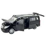 Macheta Mercedes Benz V-Class negru V260L 1:24 metal lumini si sunete usi culisante capota si portbagaj functionale - imagine 17