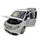 Macheta Mercedes Benz V Class alb V260L 1:24 metal lumini si sunete usi culisante capota si portbagaj functionale - imagine 17