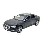 Macheta Audi A6L negru 1:32 replica metal lumini si sunete usi capota si portbagaj functionale - imagine 4