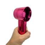 Ventilator portabil cu pulverizare apa Spray Fan reincarcabil USB 3 viteze roz metalizat - imagine 5