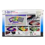 Joc educativ 5 in 1 Family Game Sah Table Ludo Dame chinezesti si Serpi si Scari 2-4 jucatori - imagine 3