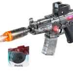 Pusca electrica Beat Burst cu efect fum lumini si sunete reincarcabila USB - imagine 6