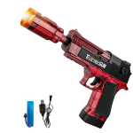 Pistol electric Beat Burst cu efect fum lumini si sunete reincarcabil USB - imagine 4