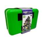 Set 80 cuburi magnetice Magnet World in geanta Creeper 2 cm figurina inclusa - imagine 3
