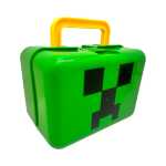 Set 80 cuburi magnetice Magnet World in geanta Creeper 2 cm figurina inclusa - imagine 4