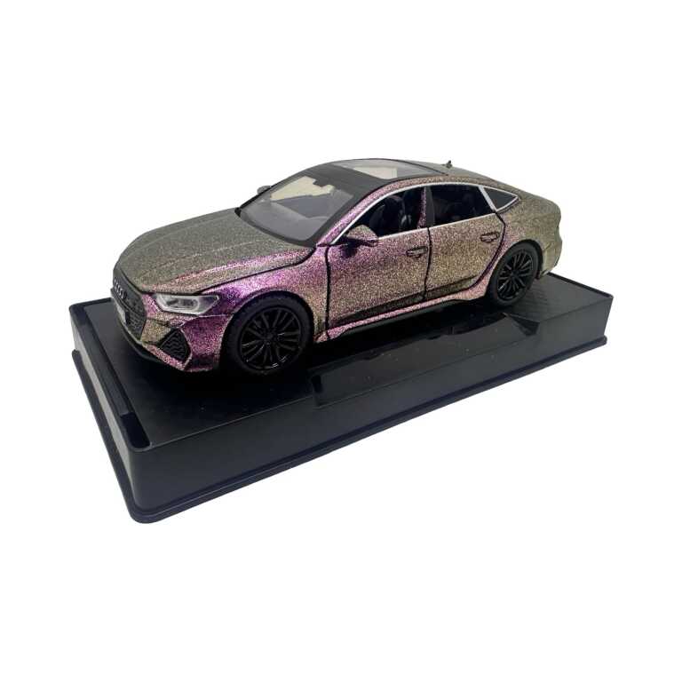 Macheta Audi RS7 mov perlat Sportback 1:32 metal usi capota si portbagaj functionale sunet si lumini
