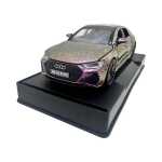 Macheta Audi RS7 mov perlat Sportback 1:32 metal usi capota si portbagaj functionale sunet si lumini - imagine 9