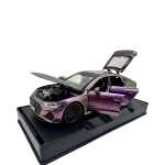 Macheta Audi RS7 mov perlat Sportback 1:32 metal usi capota si portbagaj functionale sunet si lumini - imagine 7