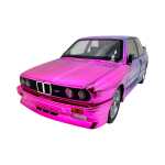 Macheta BMW M3 E30 roz cameleon nichelat 1:24 metal lumini si sunete usi capota si portbagaj functionale - imagine 4