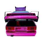 Macheta BMW M3 E30 roz cameleon nichelat 1:24 metal lumini si sunete usi capota si portbagaj functionale - imagine 20