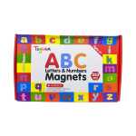 Set litere si cifre magnetice ABC 253 piese cu tabla de scris