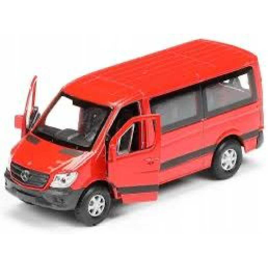 Macheta Mercedes Sprinter 1:34 replica metal Welly usi deschise cu resort