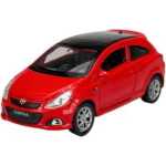 Macheta Opel Corsa opc rosu Welly 1:34 replica metal usi deschise cu resort