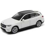 Macheta Mercedes GLC alb Welly 1:34 replica metal usi deschise cu resort