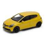 Macheta Renault Clio RS galben Welly 1:34 replica metal usi deschise cu resort
