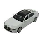 Macheta BMW Seria 7 alb 1:34 replica metal usi deschise cu resort