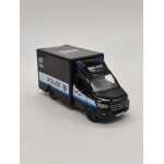 Macheta Mercedes Sprinter Police negru 1:46 replica metal Welly usi deschise cu resort - imagine 7